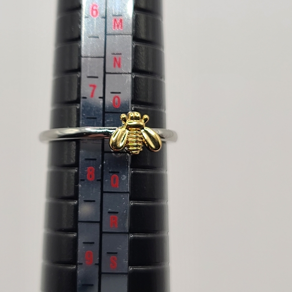 DaintybBumble Bee Ring Gold and Silver Size 7.5 - Picture 12 of 14